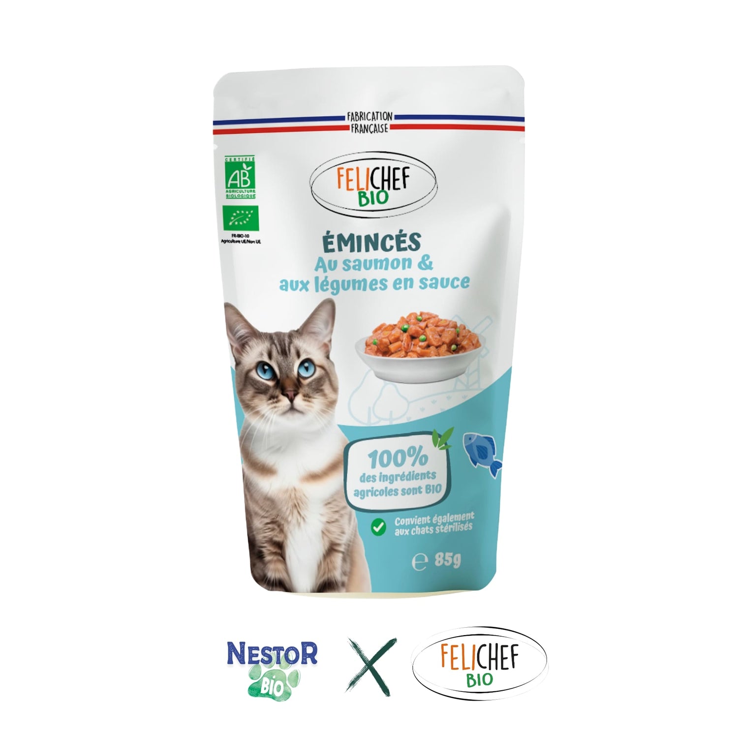 Émincés Bio Chat - Saumon & Légumes