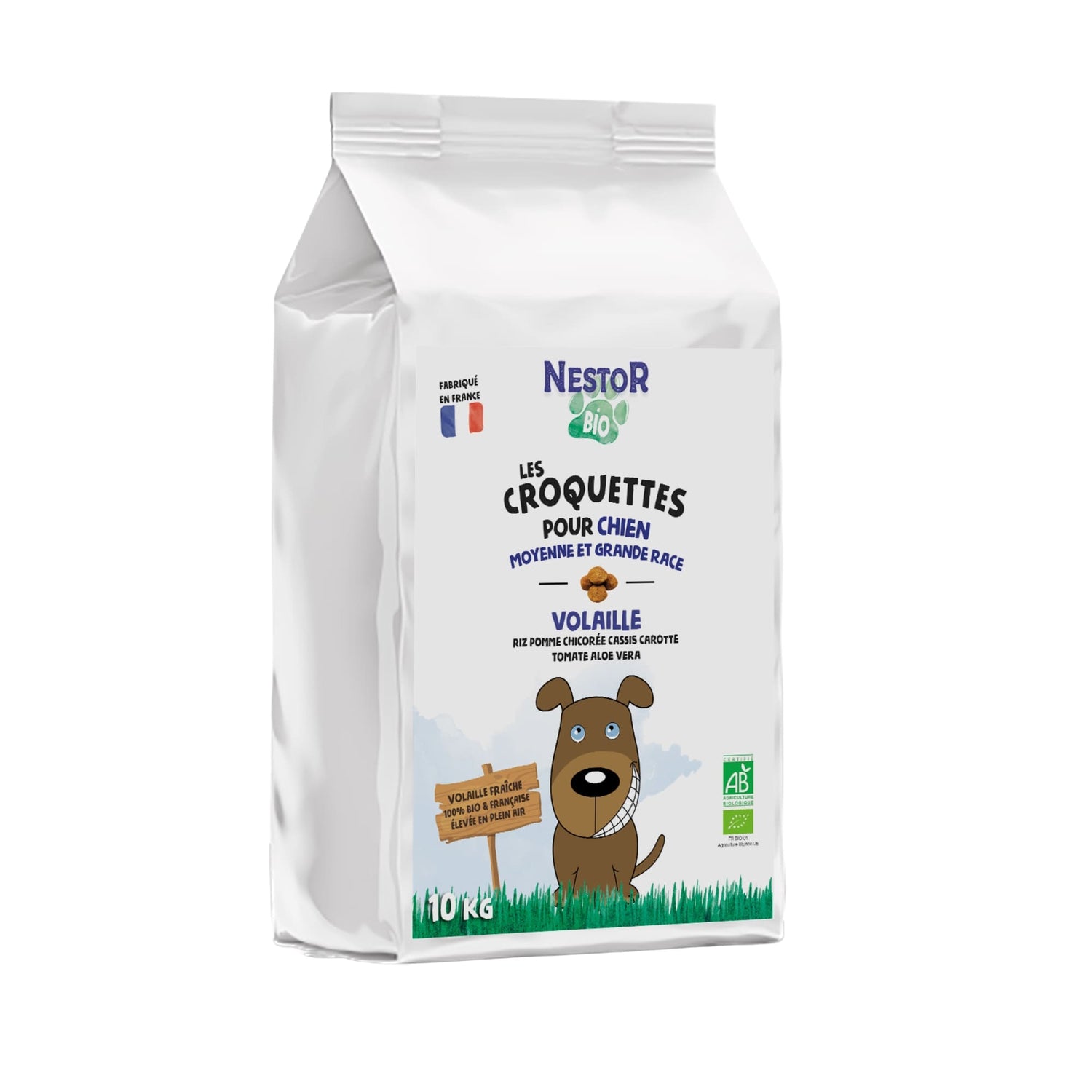 Croquettes Bio Chien Moy./Grande Race