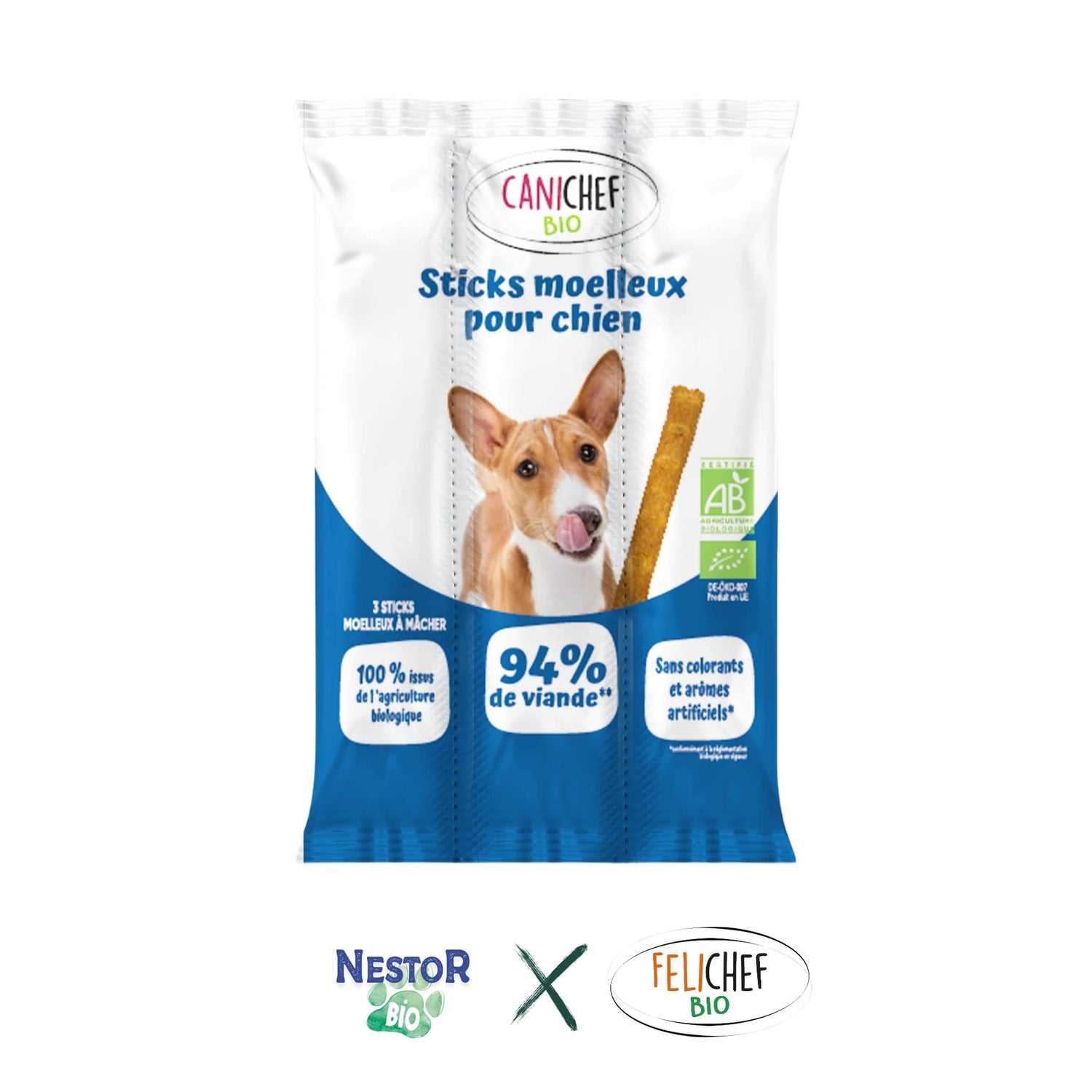 Friandises Chien Bio - 94% Poulet Bio